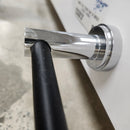 Rubinet Lasale 18 Inch Towel Bar Floormodel Sold As Is Chrome Floormodel Clearance As is Black/Chrome-3