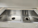 Blanco 401244 QUATRUS R0 33 in. 60/40 Double Bowl Undermount Stainless Steel Kitchen Sink Floormodel Clearance-2
