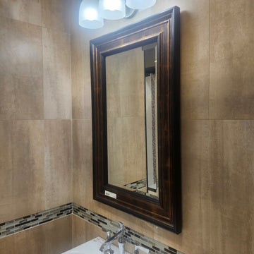 Rosewood Bathroom Decoractive Mirror Floormodel Clearance as is (H17) RWM568C