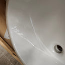 Kohler Caxton 17 x 14 Glazed Undermount No Overflow Bathroom Vanity Sink White Floormodel As Is K2210-G m10-2