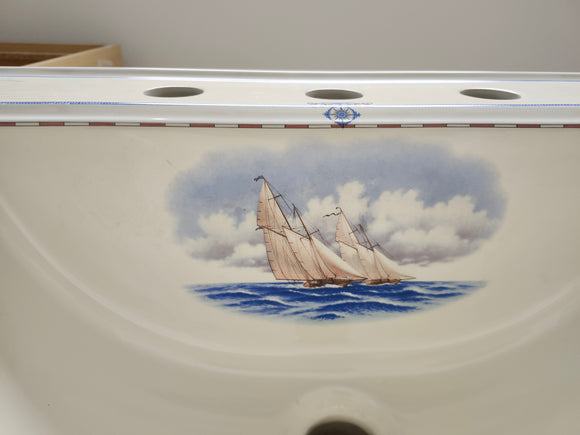 Kohler Limited Edition 22 3/4 x 18 Collection Printed Bathroom Drop In Sink Close Reach Memoirs Design Floormodel Clearance