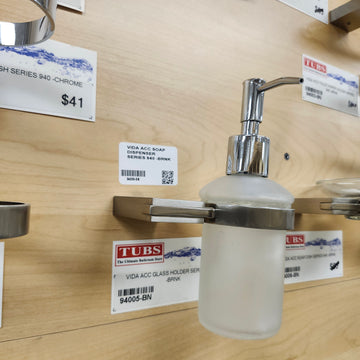 Vida 940 Series Liquid Soap Holder Bathroom Accessory Floormodel Sold As is - 0