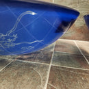 Tempered Glass Vessel Sink Decorative Dragons Floormodel Clearance As is m7-6