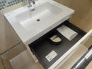 23" Moda White Wall Vanity with Countertop Combo (as is)-5
