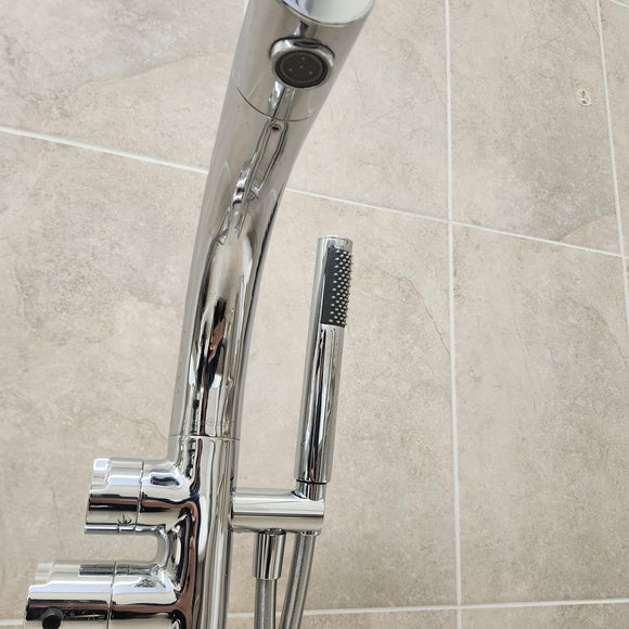 Victoria & Albert Roman Deck Faucet Floormount Thermostatic Tub Filler TU14 Floormodel clearance as is m8