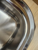 32 1/4 x 19 1/2 Drop in Kitchen Sink Stainless steel 2 bowl Floormodel Clearance As is-8