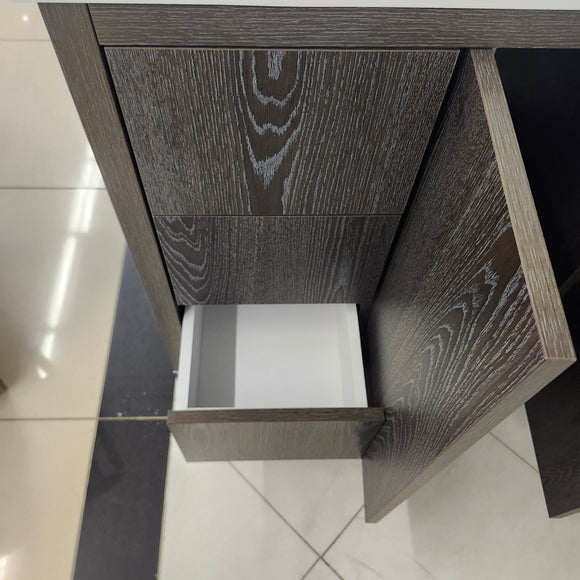 Vida Deco York 71 x 21 Vanity and Aura Countertop Sink Combo No handles Floormount Clearance as is L1