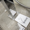 Vida Wave Floormount Tub Filler with Hand Held Shower Head and Lever Handle Floormodel Clearance as Is-13