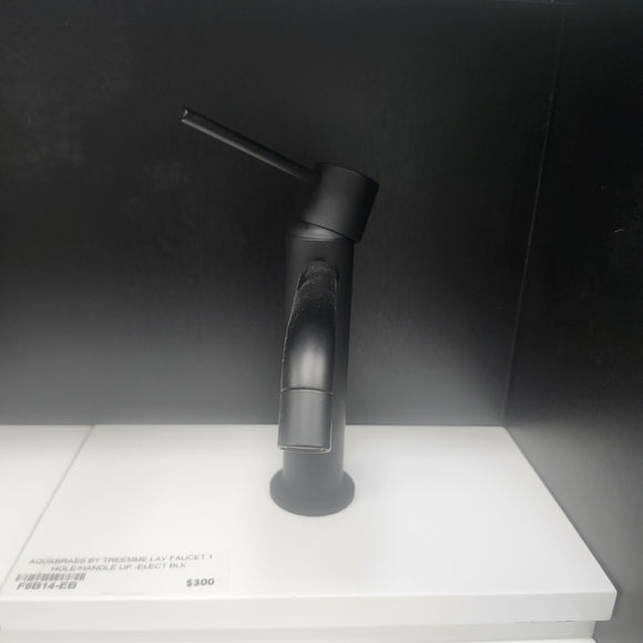 Aquabrass Treemme Single Hole Matte Black Faucet Floormodel Clearance Sold as is (153)