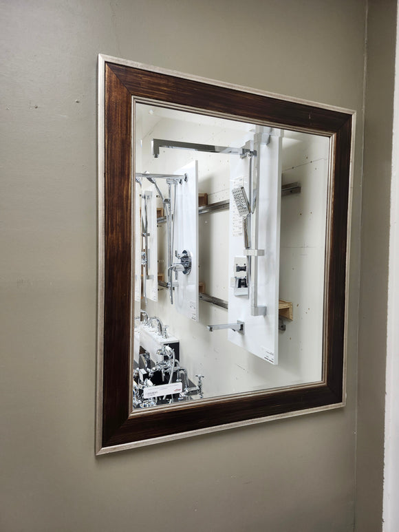 Wall mounted Mirror 30 1/2 x 36 1/4 floormodel clearance as is