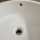 BDI 19 Inch Round White Vessel Vanity Sink Floormodel As is M10-3