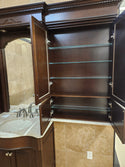 55" Vanico Victorian Vanity Combo (as is)