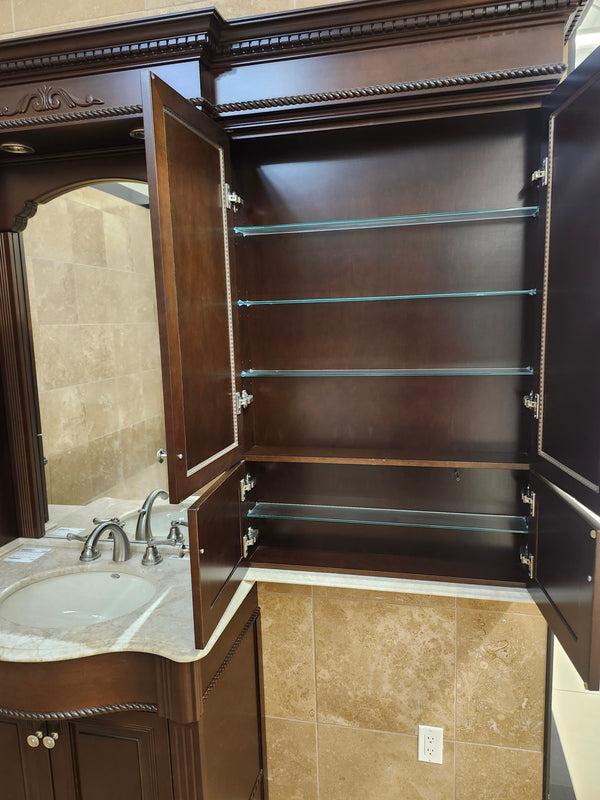 55" Vanico Victorian Vanity Combo (as is)
