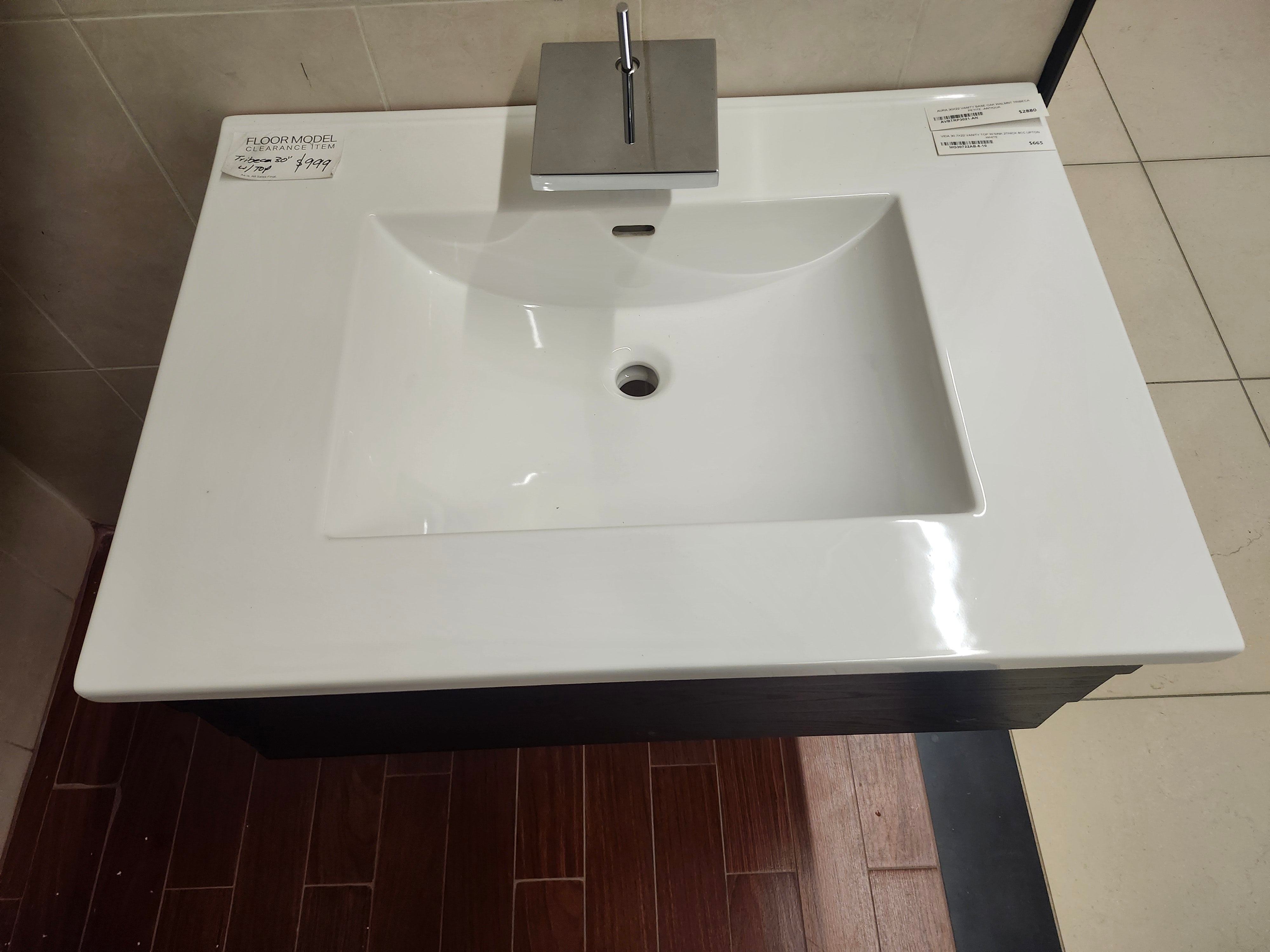 30" Aura Vanity with Countertop Combo (as is)