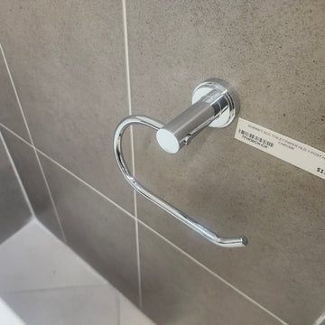 Rubinet H2O Toilet Paper Holder Bathroom Accessory Floormodel As is Clearance Chrome (H19)