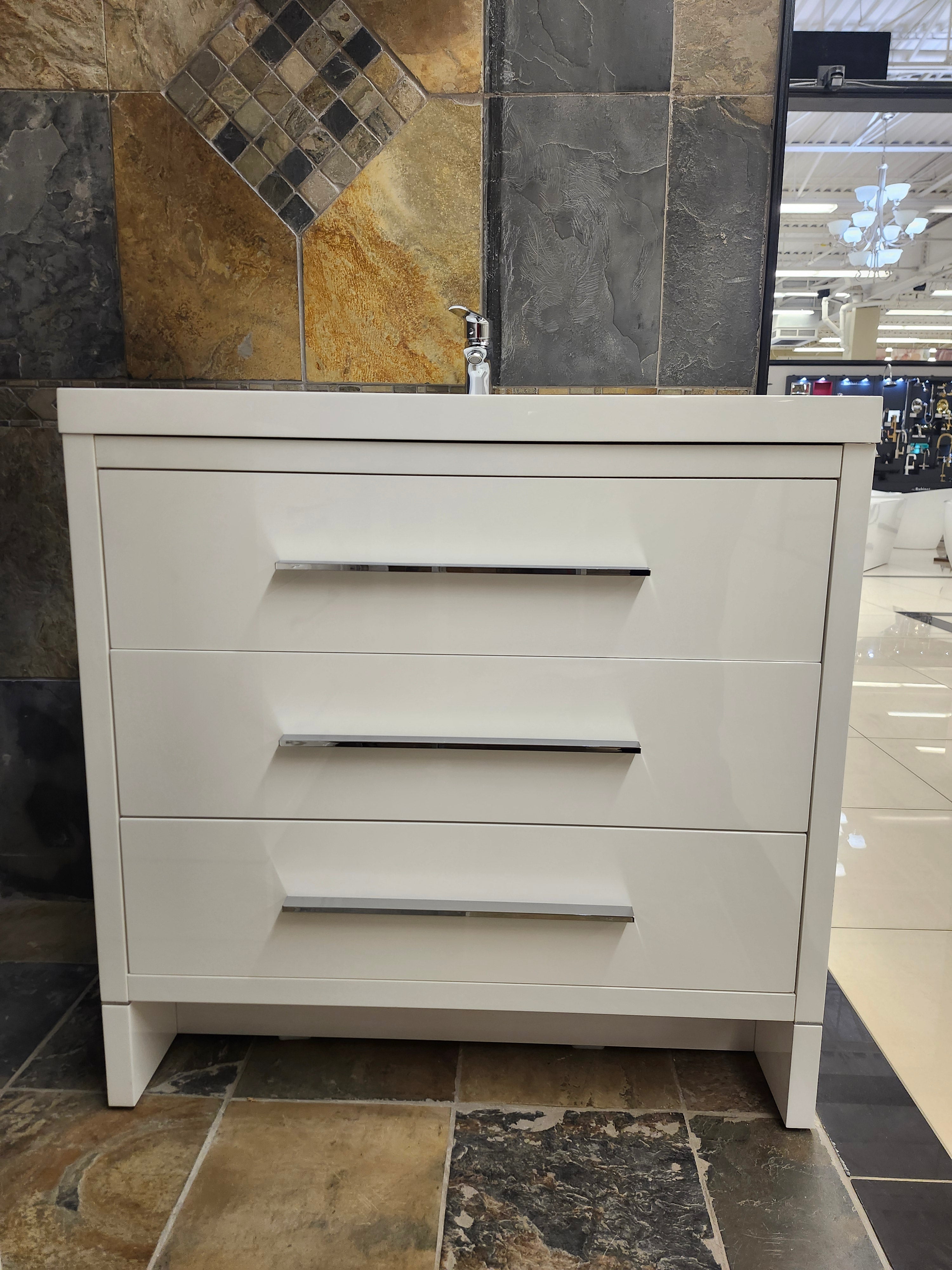 36" Aura Plato Vanity with Countertop Combo (as is) - 0