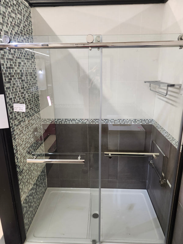 60x36 Shower Base and 60x79 Shower Door Combo (as is)