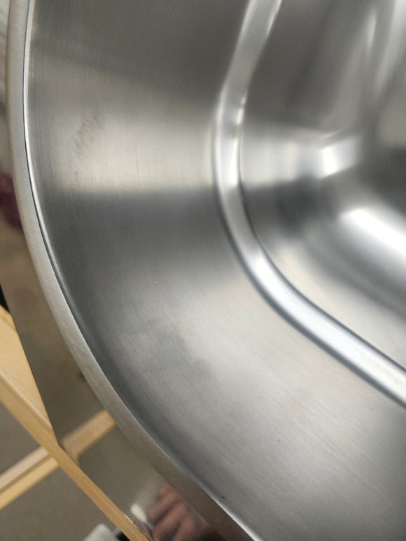 Franke Kitchen Undermount Sink 38 x 20 Vision Stainless Steel 2 Bowl Floormodel Clearance As is