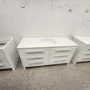 Vida 60 Inch Bathroom Vanity & Quartz Top Floormodel Clearance Sold As Is (212)-1