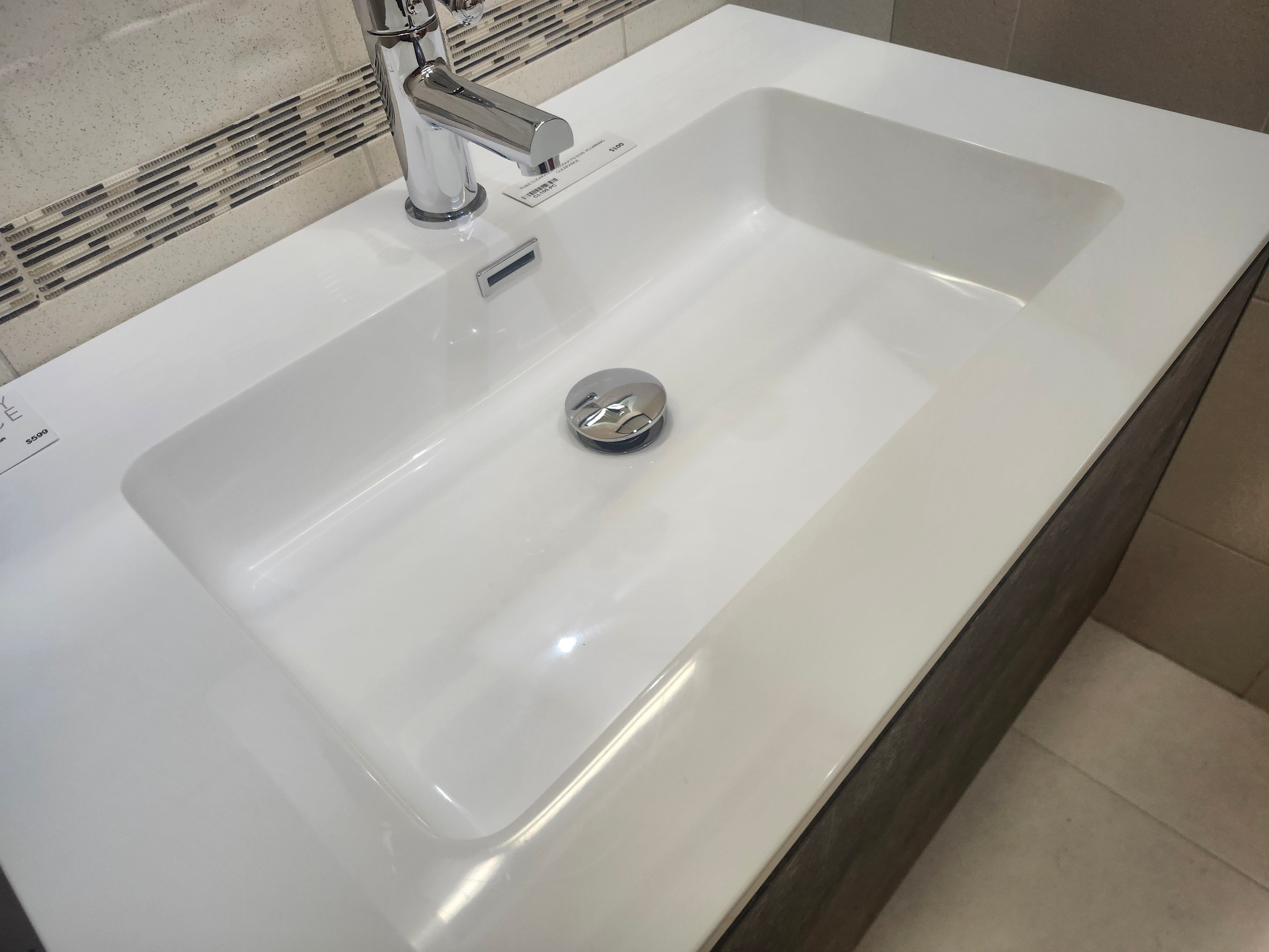 29" Espa Stone Grey Wall Vanity with Countertop Combo (as is)