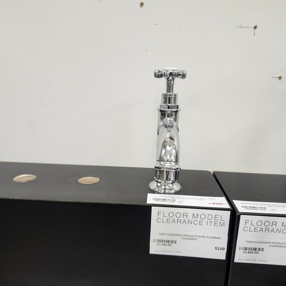 Hansgrohe Axor Series Single 1 Hole Single Pantry Faucet Montreux Cross Handle Chrome Floormodel Clearance as is