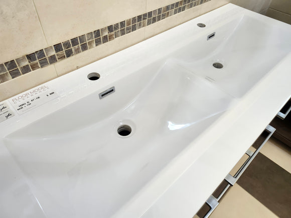 Aura Vero 47" Vanity Base and Double Top combo (as is)