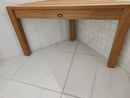 ARB Shower Stool 31.5 x 15.75 x 17.25 Corner Teak Floormodel Clearance As is Solid Wood l1-2