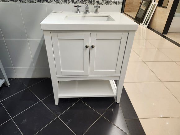 30" Fairmont Americana Vanity & Countertop Combo with Mirror (as is)