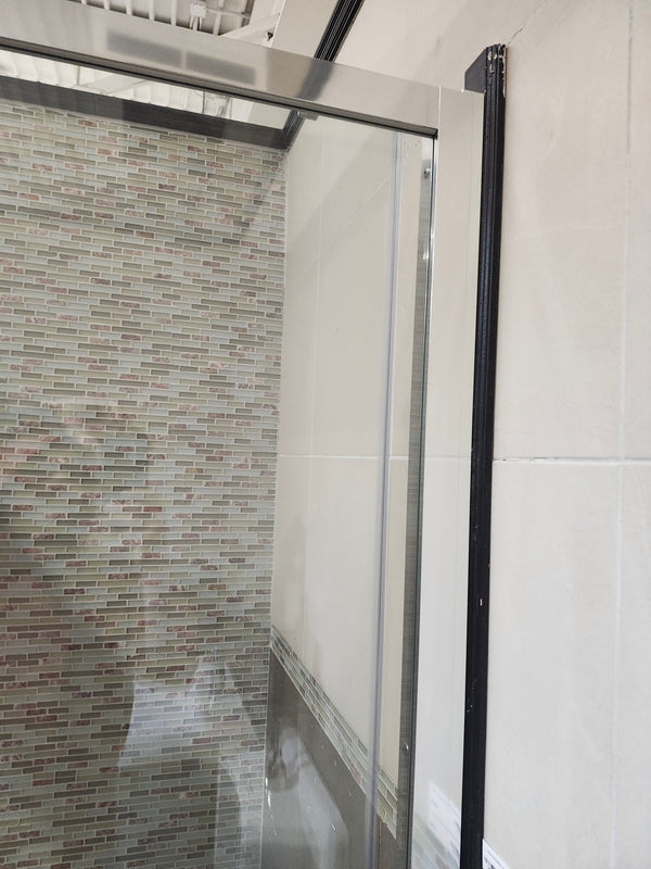 Vida Snap 60x79 Shower Door and 60x42 Vida Shower Base Combo (as is)