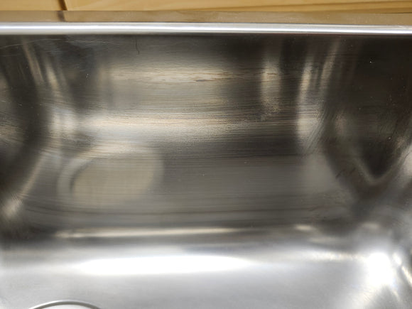Blanco Performa 21 Inch Undermount Double Bowl Bar Sink with 18 Gauge 304 Series Stainless Steel and Sound Deadening Insulation Floormodel Clearance As Is 513640
