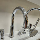 Rubi 3pc Roman Deck Tub Filler Floormodel Clearance as is-6