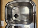 32 1/4 x 19 1/2 Drop in Kitchen Sink Stainless steel 2 bowl Floormodel Clearance As is-2