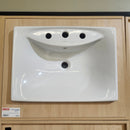 Kohler Escale 24 x 17 Drop In 8cc 3 Hole Bathroom Vanity Sink Floormodel As Is M10-2