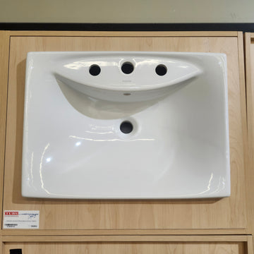 Kohler Escale 24 x 17 Drop In 8cc 3 Hole Bathroom Vanity Sink Floormodel As Is M10 - 0