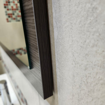 Aura Vanity Mirror Vero Sepia Finish 32 x 26 Floormodel Clearance Sold as is G9 - 0