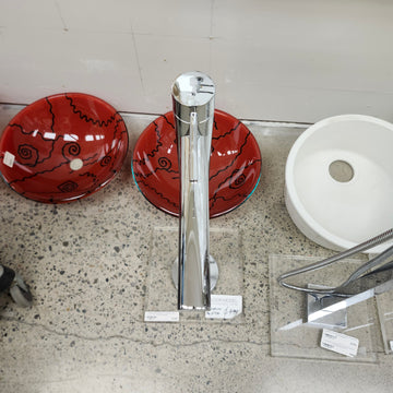 Aquabrass Roman Deck Tub Filler Volare Chrome Floormodel Clearance As is - 0