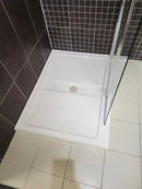Vida 48 x 36 shower base and vida shower door (as is) eos j13-4