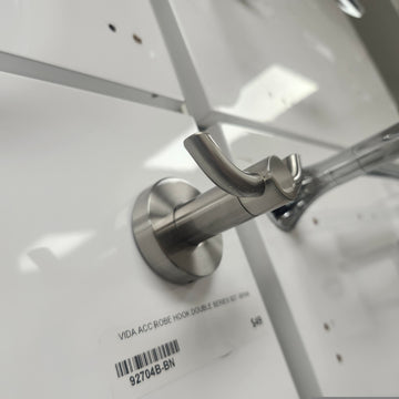 Vida 927 Series Double Robe Hook Bathroom Accessory Floormodel Clearance As Is - 0