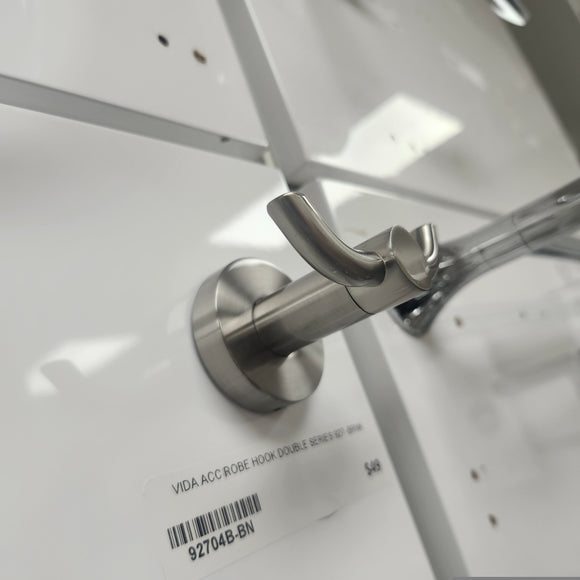 Vida 927 Series Double Robe Hook Bathroom Accessory Floormodel Clearance As Is