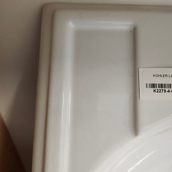 Kohler 19 x 17 Bathroom Sink Devonshire 8CC 3 Hole Predrilled Vanity Sink K2279-4 Floormodel Clearance As Is m10