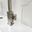 Franke Gneck Kitchen Faucet Floormount clearance Sold As Is Brush Nickel-6