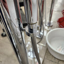 Aquabrass Roman Deck Tub Filler Metro Chrome With Hand Held Shower Head Floormodel Clearance As Is-7