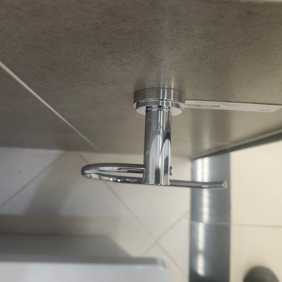 Rubinet H2O Toilet Paper Holder Bathroom Accessory Floormodel As is Clearance Chrome (H19)