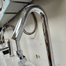 Single Hole Bathroom Faucet with Lever Handle Floormodel As Is-5