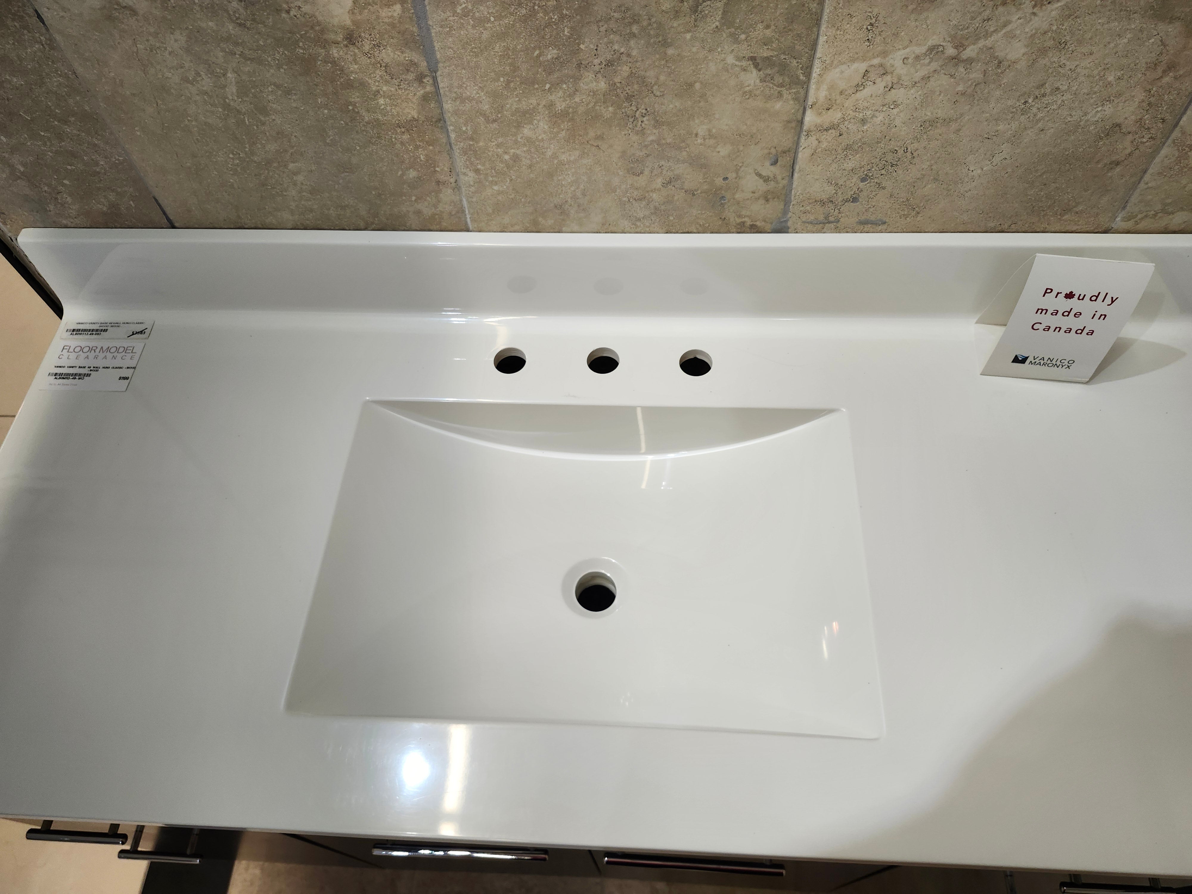 49" Vanico Classic Wood Vanity Combo (as is)
