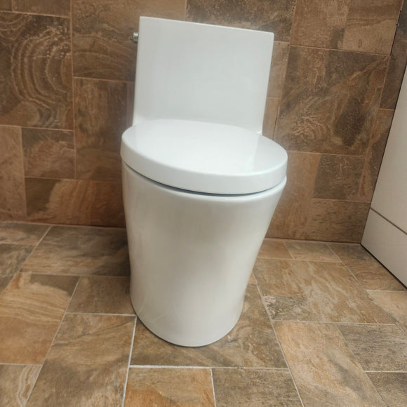 Kohler Veil 1pc Dual Flush Skirted White Toilet Floormodel Clearance as is M3 K1381