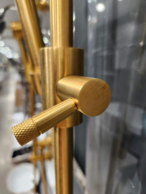 House of Rohl Gold Shower Accessories Floormodel Clearance as is rough in not included