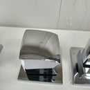 Vida Blois Roman Deck 4pc Bathroom Tub Faucet Square Chrome Floormodel Sold as is-13