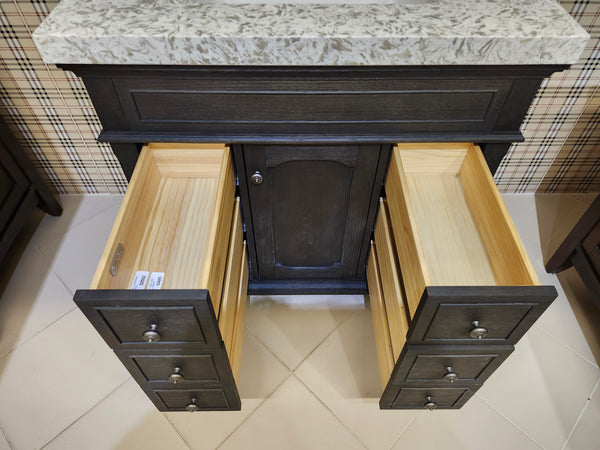 36" Fairmount Vanity & Countertop Combo with Mirror (as is)