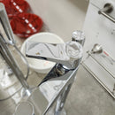 Aquabrass Roman Deck Tub Filler Metro Chrome With Hand Held Shower Head Floormodel Clearance As Is-4